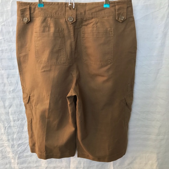 Venezia linen/cotton Bermuda cargo plus sz 16 - Picture 7 of 9